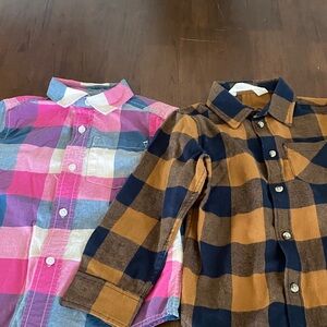 Two boys button down shirts
